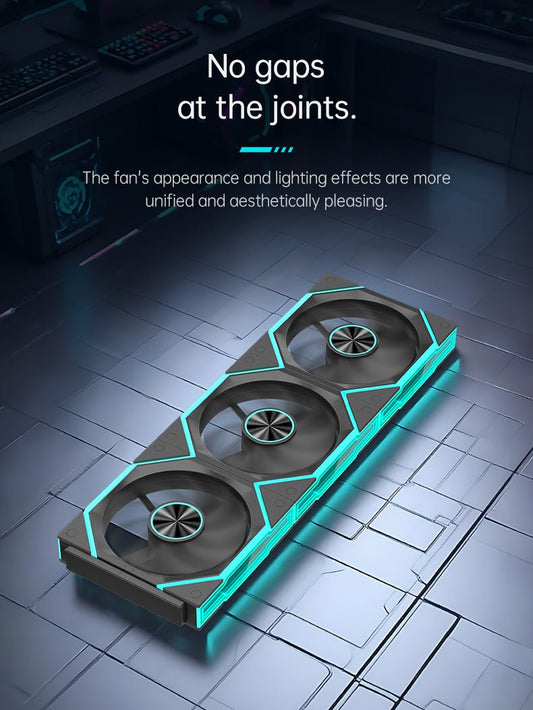 COOLMOON HiFrost ICELOOP01 ARGB 120mm PWM fan Forward 3 - Pack Black - I Gaming Computer | Australia Wide Shipping | Buy now, Pay Later with Afterpay, Klarna, Zip, Latitude & Paypal