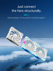 COOLMOON HiFrost ICELOOP01 ARGB 120mm PWM fan Reverse 3 - Pack Black - I Gaming Computer | Australia Wide Shipping | Buy now, Pay Later with Afterpay, Klarna, Zip, Latitude & Paypal