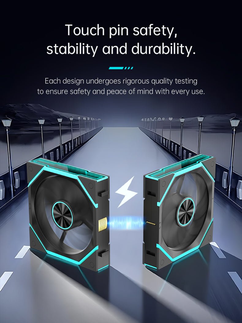 COOLMOON HiFrost ICELOOP01 ARGB 120mm PWM fan Forward 3 - Pack Black - I Gaming Computer | Australia Wide Shipping | Buy now, Pay Later with Afterpay, Klarna, Zip, Latitude & Paypal