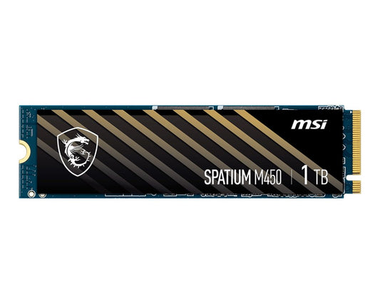 MSI SPATIUM M450 1TB PCIe Gen 4x4 M.2 SSD - I Gaming Computer | Australia Wide Shipping | Buy now, Pay Later with Afterpay, Klarna, Zip, Latitude & Paypal