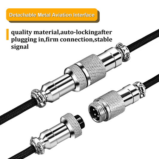 Custom Mechanical Coiled Cable Purple - I Gaming Computer | Australia Wide Shipping | Buy now, Pay Later with Afterpay, Klarna, Zip, Latitude & Paypal