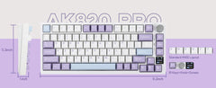 Ajazz AK820Pro Purple Mechanical keyboard RGB (Flyfish switch)