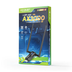EDUP AX3000 WiFi 6E Wireless USB Adapter with Dual Antenna - I Gaming Computer | Australia Wide Shipping | Buy now, Pay Later with Afterpay, Klarna, Zip, Latitude & Paypal
