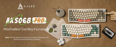 Ajazz AKS068Pro Orange Tree Mechanical keyboard RGB Wired&Wireless(Sea Salt switch) - I Gaming Computer | Australia Wide Shipping | Buy now, Pay Later with Afterpay, Klarna, Zip, Latitude & Paypal