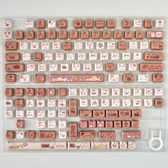 Maorbeng Cocoa Cat Keycaps Set (140pcs）