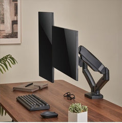 Brateck Economy Dual - Screen Spring - Assited Monitor Arm Fit Most 17" - 32" Monitor Up to 9 kg VESA 75x75/100x100 - I Gaming Computer | Australia Wide Shipping | Buy now, Pay Later with Afterpay, Klarna, Zip, Latitude & Paypal