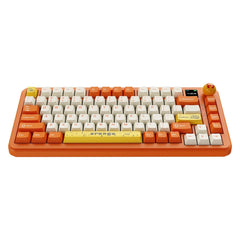 Ajazz AK820 MAX Orange - White Mechanical keyboard RGB With Screen Wired&Wireless(Avocado switch) - I Gaming Computer | Australia Wide Shipping | Buy now, Pay Later with Afterpay, Klarna, Zip, Latitude & Paypal