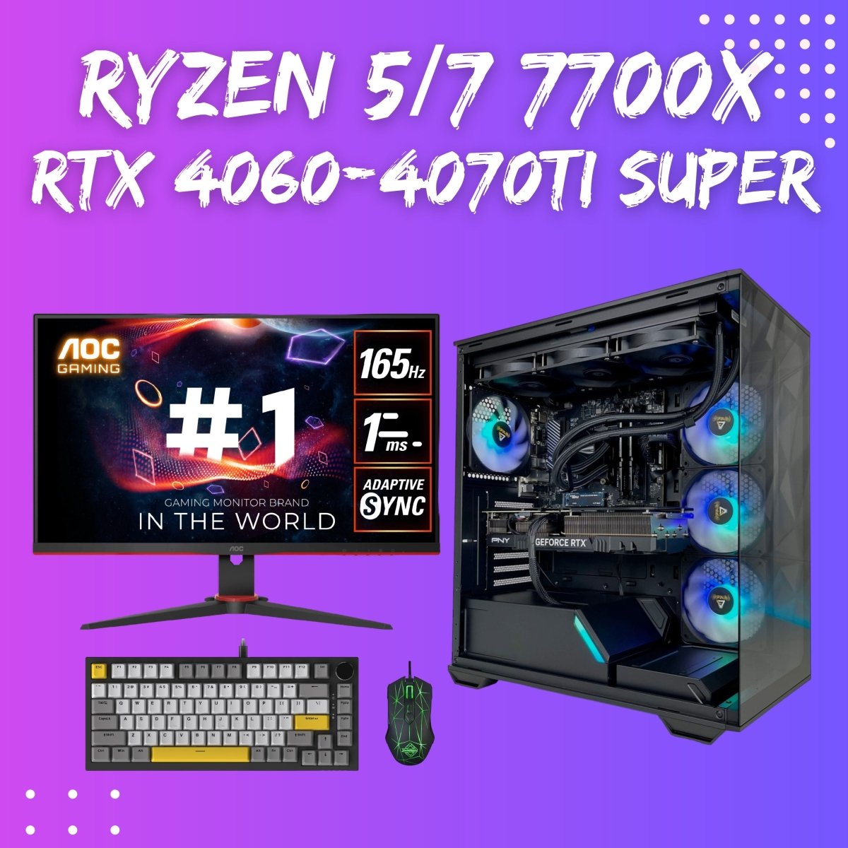 Gaming PC Bundle | Ryzen 5/7 7700X | RTX 4060 - 4070Ti Super | Antec C3 - I Gaming Computer | Australia Wide Shipping | Buy now, Pay Later with Afterpay, Klarna, Zip, Latitude & Paypal