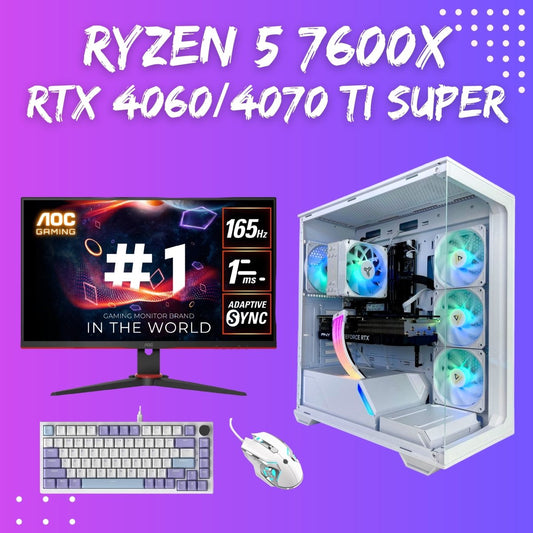 Gaming PC Bundle | Ryzen 5 7600X | RTX 4060 - 4070TI Super | C3 S1 Lite - I Gaming Computer | Australia Wide Shipping | Buy now, Pay Later with Afterpay, Klarna, Zip, Latitude & Paypal