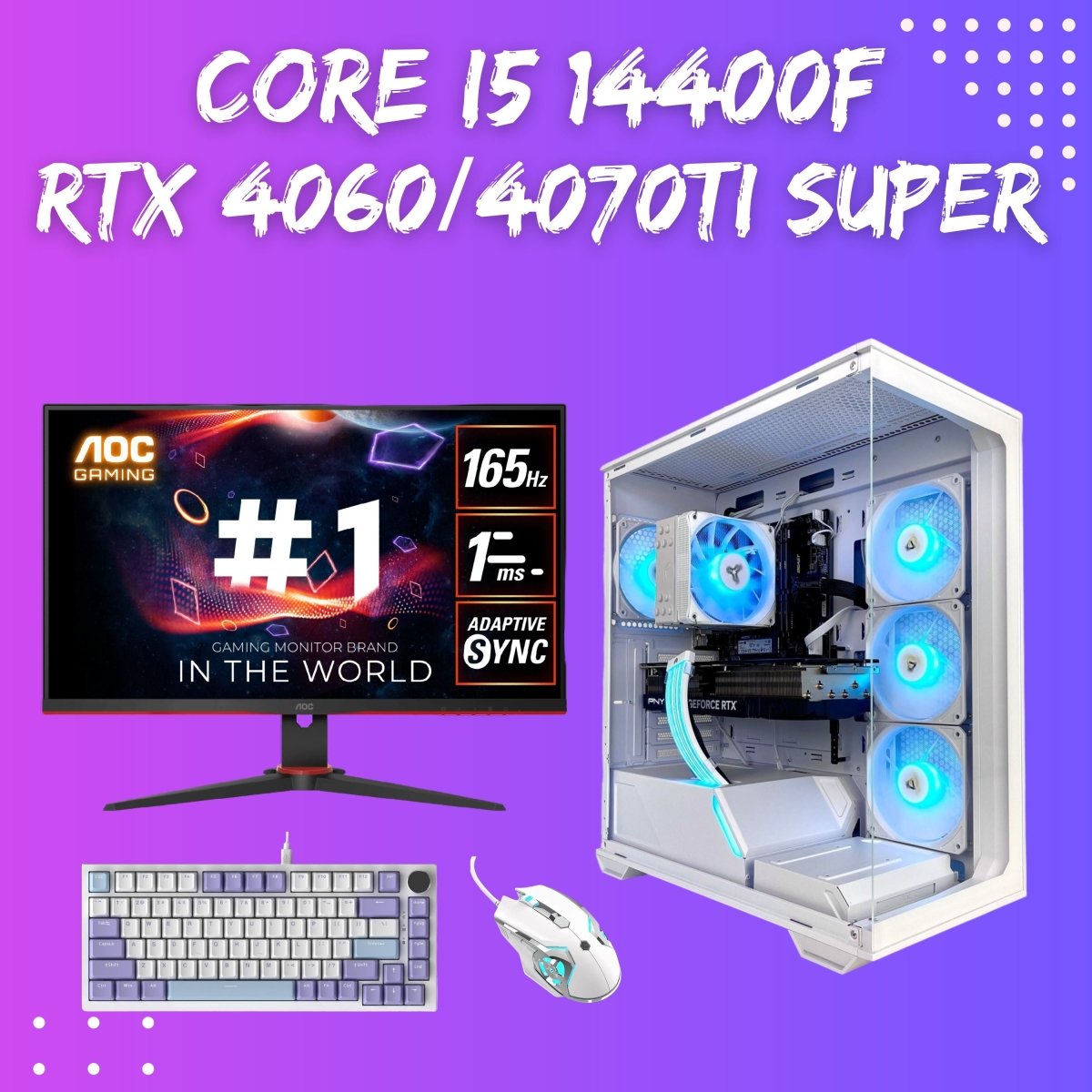 Gaming PC Bundle | Core i5 14400F | RTX 4060 - 4070 Ti Super | Constellation S1 Lite - I Gaming Computer | Australia Wide Shipping | Buy now, Pay Later with Afterpay, Klarna, Zip, Latitude & Paypal