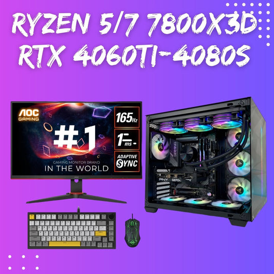 Gaming PC Bundle | Ryzen 5/7 7800X3D | RTX 4060 Ti - 4080Super | Antec c5 Black - I Gaming Computer | Australia Wide Shipping | Buy now, Pay Later with Afterpay, Klarna, Zip, Latitude & Paypal