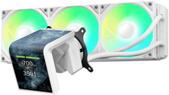 TRYX PANORAMA SE OLED - ARGB 360mm AIO Liquid Cooler with 3D Display (White) - I Gaming Computer | Australia Wide Shipping | Buy now, Pay Later with Afterpay, Klarna, Zip, Latitude & Paypal