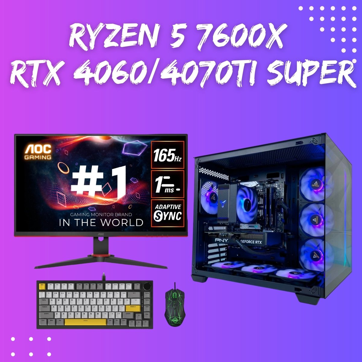 Gaming PC Bundle | Ryzen 5 7500F/7600X | RTX 4060 - 4070 Ti Super | Antec c5 Black - I Gaming Computer | Australia Wide Shipping | Buy now, Pay Later with Afterpay, Klarna, Zip, Latitude & Paypal