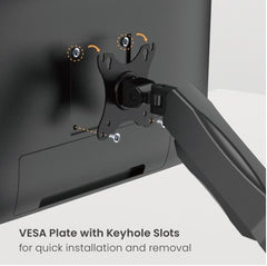 Brateck Economy Dual - Screen Spring - Assited Monitor Arm Fit Most 17" - 32" Monitor Up to 9 kg VESA 75x75/100x100 - I Gaming Computer | Australia Wide Shipping | Buy now, Pay Later with Afterpay, Klarna, Zip, Latitude & Paypal