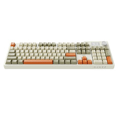 Ajazz AK35i V3 Crey - Cream - Orange Mechanical keyboard Wired White lights (Sea Salt switch) - I Gaming Computer | Australia Wide Shipping | Buy now, Pay Later with Afterpay, Klarna, Zip, Latitude & Paypal