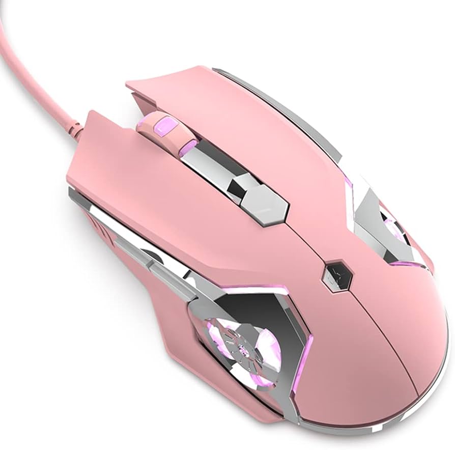 Ajazz AJ120 Pink wired Gaming Mouse RGB - I Gaming Computer | Australia Wide Shipping | Buy now, Pay Later with Afterpay, Klarna, Zip, Latitude & Paypal