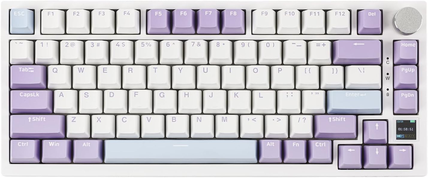 Ajazz AK820Pro Purple Mechanical keyboard RGB (Flyfish switch) - I Gaming Computer | Australia Wide Shipping | Buy now, Pay Later with Afterpay, Klarna, Zip, Latitude & Paypal