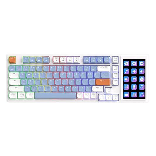 Ajazz AKP815 White Blue Mechanical keyboard RGB Wired(Brown switch) - I Gaming Computer | Australia Wide Shipping | Buy now, Pay Later with Afterpay, Klarna, Zip, Latitude & Paypal