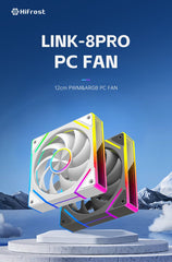 COOLMOON HiFrost Link - 8Pro ARGB 120mm PWM fan Forward black - I Gaming Computer | Australia Wide Shipping | Buy now, Pay Later with Afterpay, Klarna, Zip, Latitude & Paypal