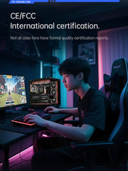 COOLMOON HiFrost Link - 8Pro ARGB 120mm PWM fan Reverse Black - I Gaming Computer | Australia Wide Shipping | Buy now, Pay Later with Afterpay, Klarna, Zip, Latitude & Paypal