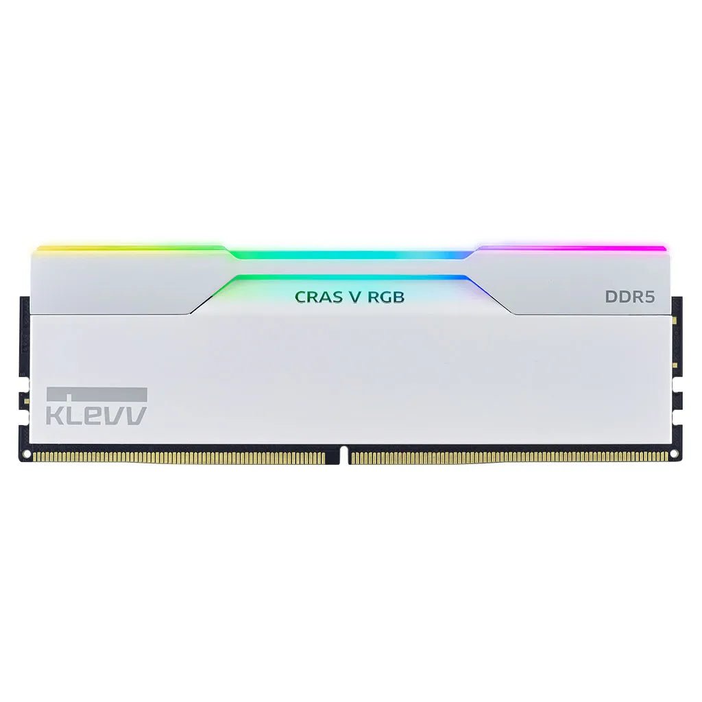 Klevv Cras V RGB 64GB (2x32GB) 6000MHz CL30 DDR5 white - I Gaming Computer | Australia Wide Shipping | Buy now, Pay Later with Afterpay, Klarna, Zip, Latitude & Paypal