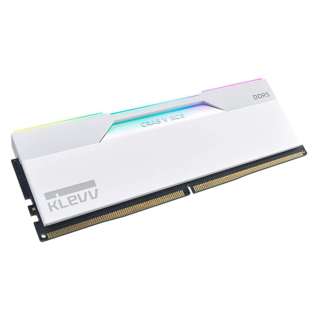 Klevv Cras V RGB 64GB (2x32GB) 6000MHz CL30 DDR5 white - I Gaming Computer | Australia Wide Shipping | Buy now, Pay Later with Afterpay, Klarna, Zip, Latitude & Paypal