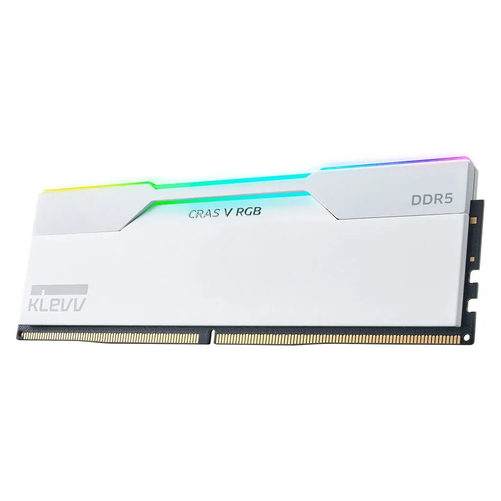 Klevv Cras V RGB 64GB (2x32GB) 6000MHz CL30 DDR5 white - I Gaming Computer | Australia Wide Shipping | Buy now, Pay Later with Afterpay, Klarna, Zip, Latitude & Paypal