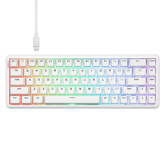 Ajazz AK680 Max White Magnetic keyboard RGB Wired (Magnetic switch) - I Gaming Computer | Australia Wide Shipping | Buy now, Pay Later with Afterpay, Klarna, Zip, Latitude & Paypal