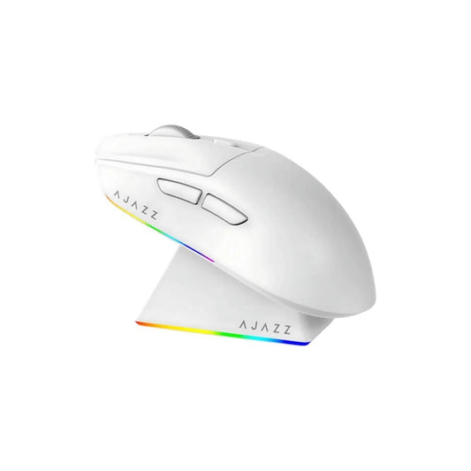 Ajazz AJ139 MAX White Gaming Mouse RGB Wired&Wireless - I Gaming Computer | Australia Wide Shipping | Buy now, Pay Later with Afterpay, Klarna, Zip, Latitude & Paypal