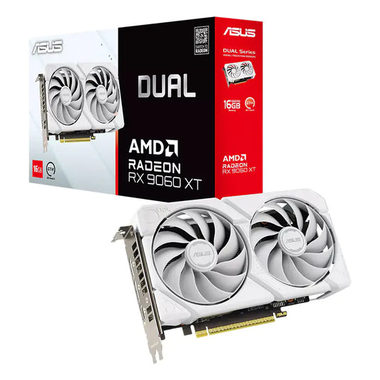 Asus Dual Radeon RX 9060 XT 16G GDDR6 White Graphics Card