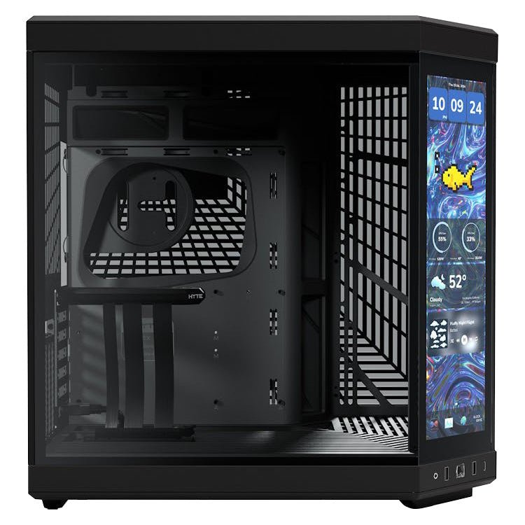 Hyte Y70 Touch Infinite Mid Tower Case Pitch Black - I Gaming Computer | Australia Wide Shipping | Buy now, Pay Later with Afterpay, Klarna, Zip, Latitude & Paypal