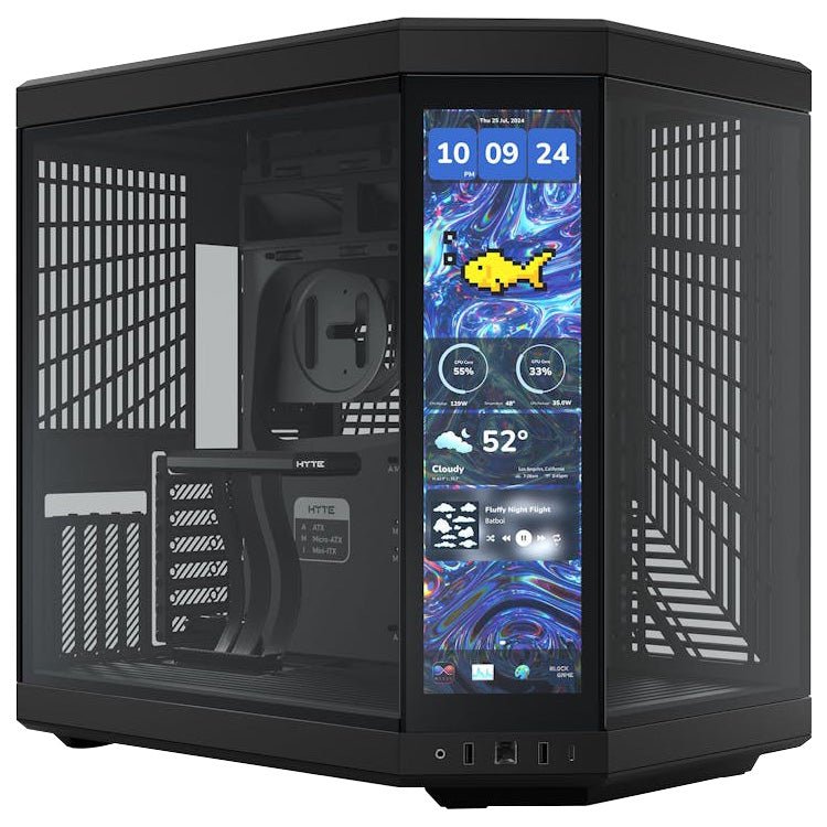 Hyte Y70 Touch Infinite Mid Tower Case Pitch Black - I Gaming Computer | Australia Wide Shipping | Buy now, Pay Later with Afterpay, Klarna, Zip, Latitude & Paypal