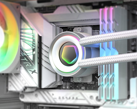ID - COOLING FX240 INF 240mm ARGB AIO Liquid CPU Cooler White - I Gaming Computer | Australia Wide Shipping | Buy now, Pay Later with Afterpay, Klarna, Zip, Latitude & Paypal