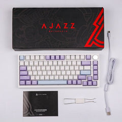 Ajazz AK820 Purple Mechanical keyboard RGB (Sea Salt switch) - I Gaming Computer | Australia Wide Shipping | Buy now, Pay Later with Afterpay, Klarna, Zip, Latitude & Paypal