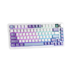 Ajazz AK820 MAX Purple - White - Blue Magneti c keyboard RGB With Screen Wired&Wireless(Magnetic switch) - I Gaming Computer | Australia Wide Shipping | Buy now, Pay Later with Afterpay, Klarna, Zip, Latitude & Paypal