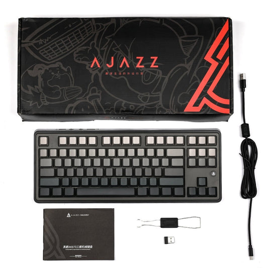 Ajazz AK870 Black Mechanical keyboard RGB Wired&Wireless (Flyfish switch) - I Gaming Computer | Australia Wide Shipping | Buy now, Pay Later with Afterpay, Klarna, Zip, Latitude & Paypal