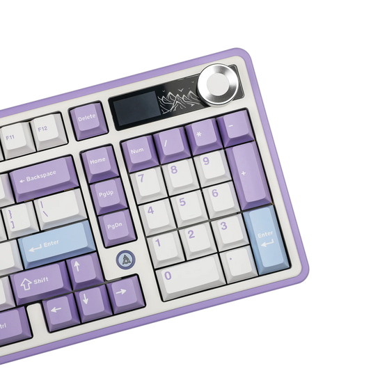 Ajazz AK980 Purple - White - Blue Mechanical keyboard With Screen RGB Wired&Wireless (Maillard switch) - I Gaming Computer | Australia Wide Shipping | Buy now, Pay Later with Afterpay, Klarna, Zip, Latitude & Paypal