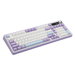 Ajazz AK980 Purple - White - Blue Mechanical keyboard With Screen RGB Wired&Wireless (Maillard switch) - I Gaming Computer | Australia Wide Shipping | Buy now, Pay Later with Afterpay, Klarna, Zip, Latitude & Paypal