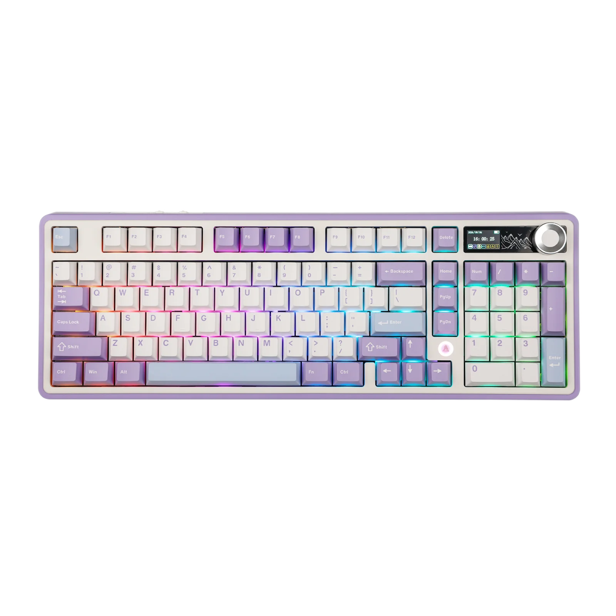 Ajazz AK980 Purple - White - Blue Mechanical keyboard With Screen RGB Wired&Wireless (Maillard switch) - I Gaming Computer | Australia Wide Shipping | Buy now, Pay Later with Afterpay, Klarna, Zip, Latitude & Paypal