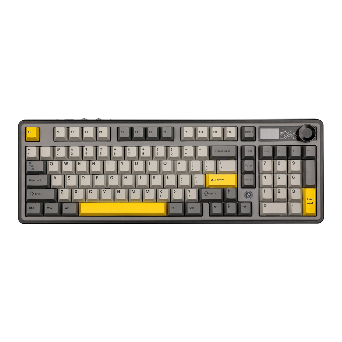 Ajazz AK980 Black - Gray - Yellow Mechanical keyboard With Screen RGB Wired&Wireless (Maillard switch) - I Gaming Computer | Australia Wide Shipping | Buy now, Pay Later with Afterpay, Klarna, Zip, Latitude & Paypal