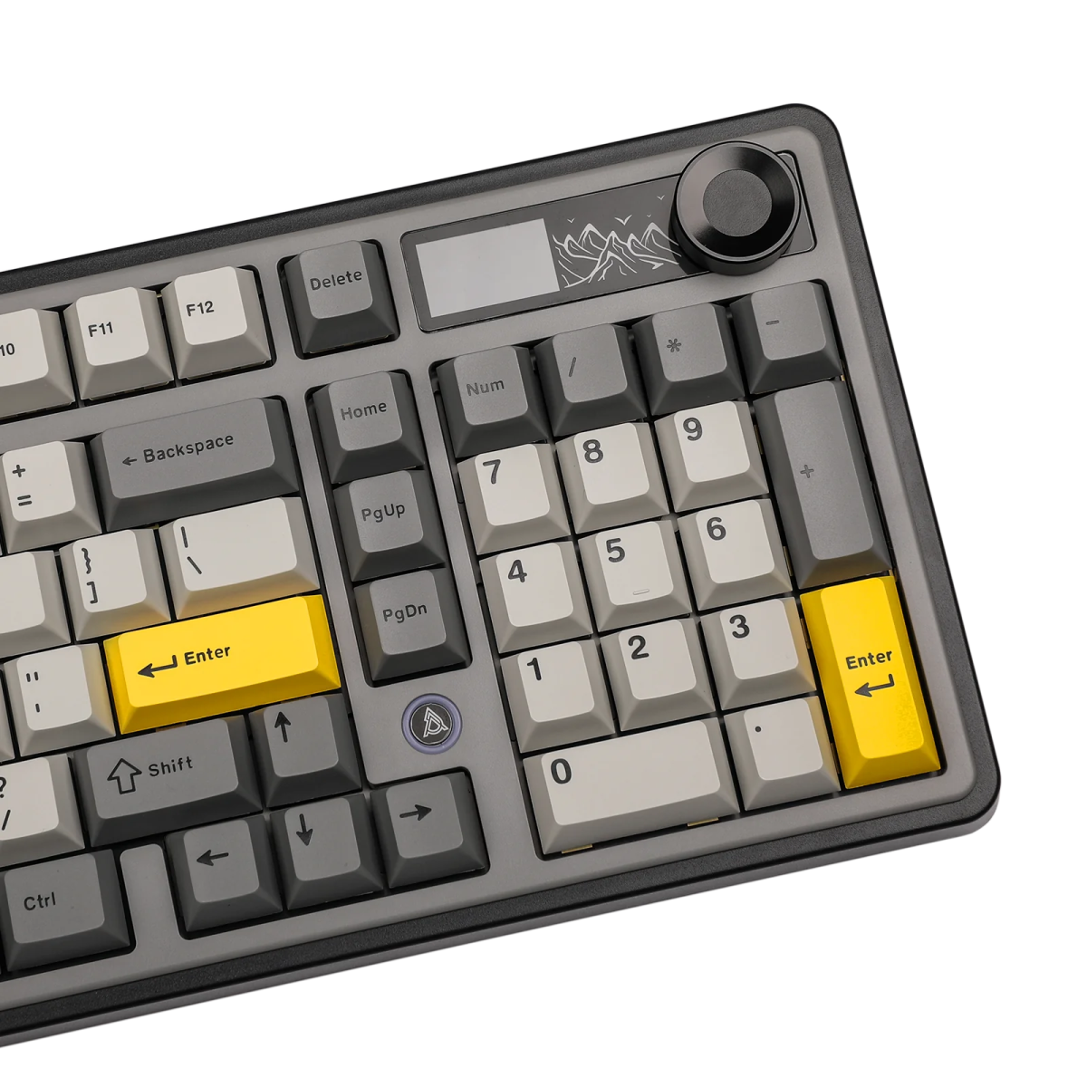 Ajazz AK980 Black - Gray - Yellow Mechanical keyboard With Screen RGB Wired&Wireless (Maillard switch) - I Gaming Computer | Australia Wide Shipping | Buy now, Pay Later with Afterpay, Klarna, Zip, Latitude & Paypal