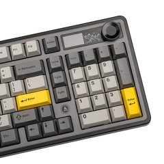 Ajazz AK980 Black - Gray - Yellow Mechanical keyboard With Screen RGB Wired&Wireless (Maillard switch) - I Gaming Computer | Australia Wide Shipping | Buy now, Pay Later with Afterpay, Klarna, Zip, Latitude & Paypal