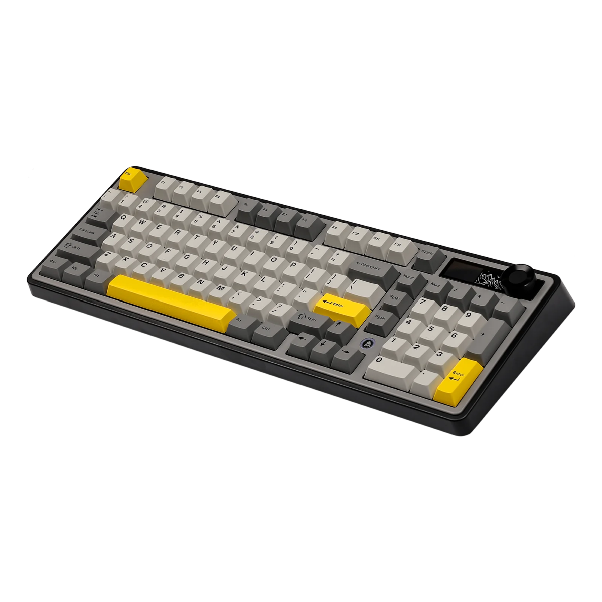 Ajazz AK980 Black - Gray - Yellow Mechanical keyboard With Screen RGB Wired&Wireless (Maillard switch) - I Gaming Computer | Australia Wide Shipping | Buy now, Pay Later with Afterpay, Klarna, Zip, Latitude & Paypal