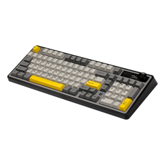 Ajazz AK980 Black - Gray - Yellow Mechanical keyboard With Screen RGB Wired&Wireless (Maillard switch) - I Gaming Computer | Australia Wide Shipping | Buy now, Pay Later with Afterpay, Klarna, Zip, Latitude & Paypal