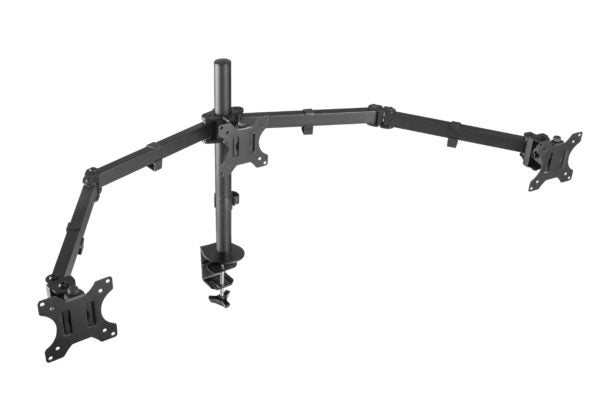 Brateck Triple Screens Economical Double Joint Articulating Steel Monitor Arms - I Gaming Computer | Australia Wide Shipping | Buy now, Pay Later with Afterpay, Klarna, Zip, Latitude & Paypal