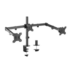 Brateck Triple Screens Economical Double Joint Articulating Steel Monitor Arms - I Gaming Computer | Australia Wide Shipping | Buy now, Pay Later with Afterpay, Klarna, Zip, Latitude & Paypal