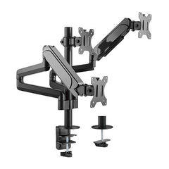 Brateck Triple Monitors Pole - Mounted Gas Spring Monitor Arm Fit Most 17" - 27" Monitors Up to 7kg per screen VESA 75x75/100x100 - I Gaming Computer | Australia Wide Shipping | Buy now, Pay Later with Afterpay, Klarna, Zip, Latitude & Paypal