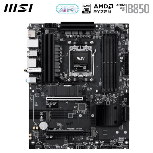 MSI PRO B850-S EVO WIFI7 AM5 ATX Motherboard - I Gaming Computer | Australia Wide Shipping | Buy now, Pay Later with Afterpay, Klarna, Zip, Latitude & Paypal