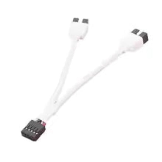 Motherboard 9pin USB Header Splitter White - I Gaming Computer | Australia Wide Shipping | Buy now, Pay Later with Afterpay, Klarna, Zip, Latitude & Paypal