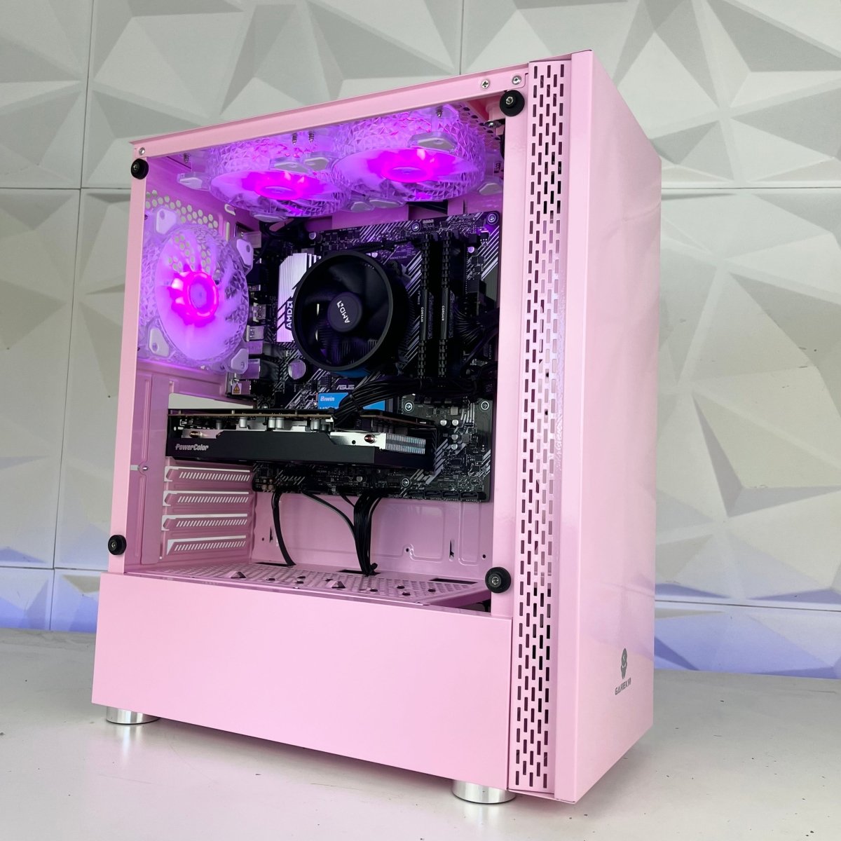 Gaming PC Pink Aurora AM4 - I Gaming Computer | Australia Wide Shipping | Buy now, Pay Later with Afterpay, Klarna, Zip, Latitude & Paypal